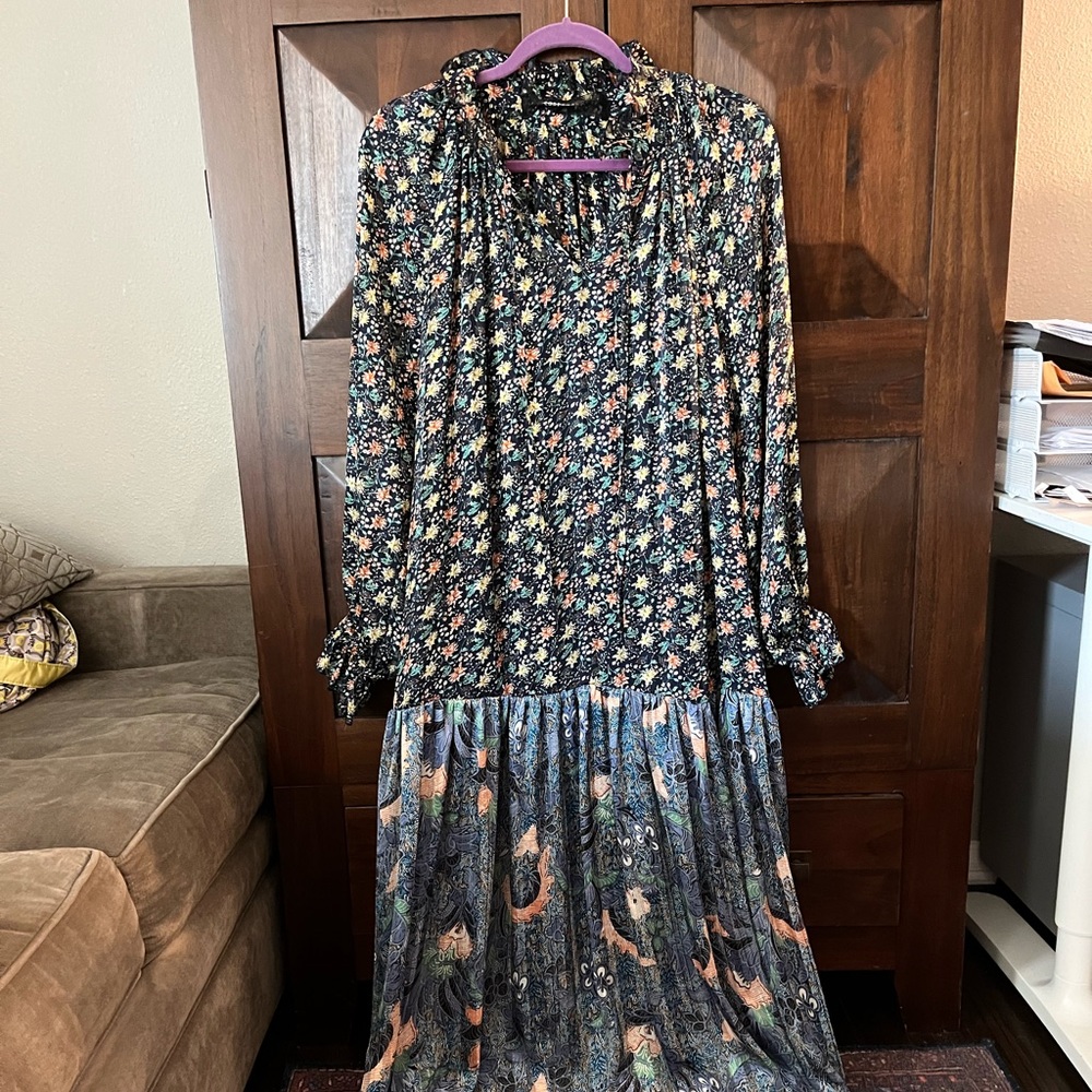 Boho Silky Floral Maxi Dress